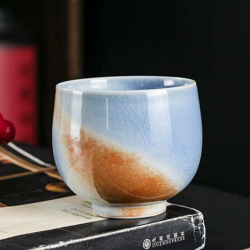 Деревянная чашка ручной работы из Jingdezhen, чашка-майстер, чашка для чая с естественным осадком пепла, антикварная личная чашка продукция чайная чаша одна чашка чайная чашка
