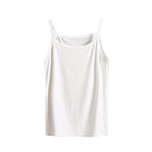 Children's Modal Summer Korean Version Sleeveless Girls' Base Layer Tank Top Outer Wear Baby Base Top Solid Color Top