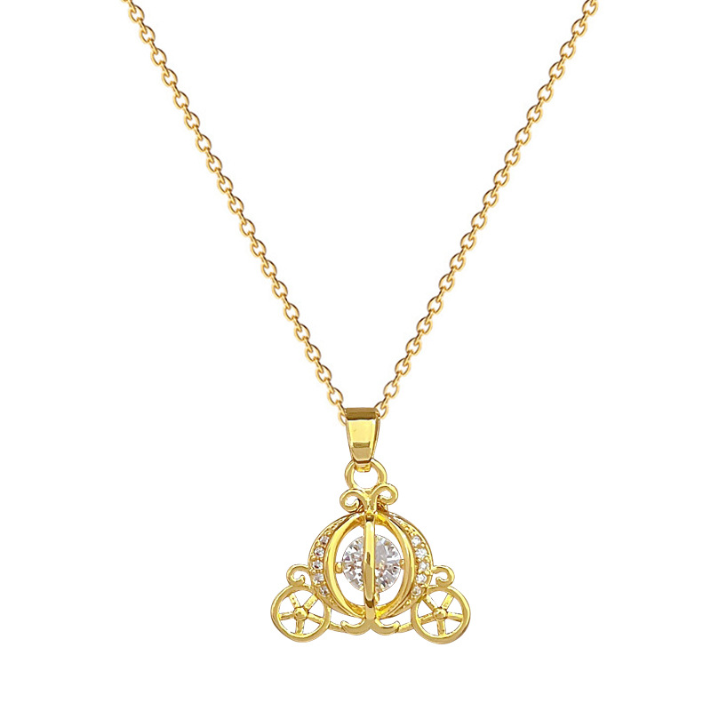 Collier De Luxe Scintillant Strass Pour Femme Chaîne En Acier_voghion.com