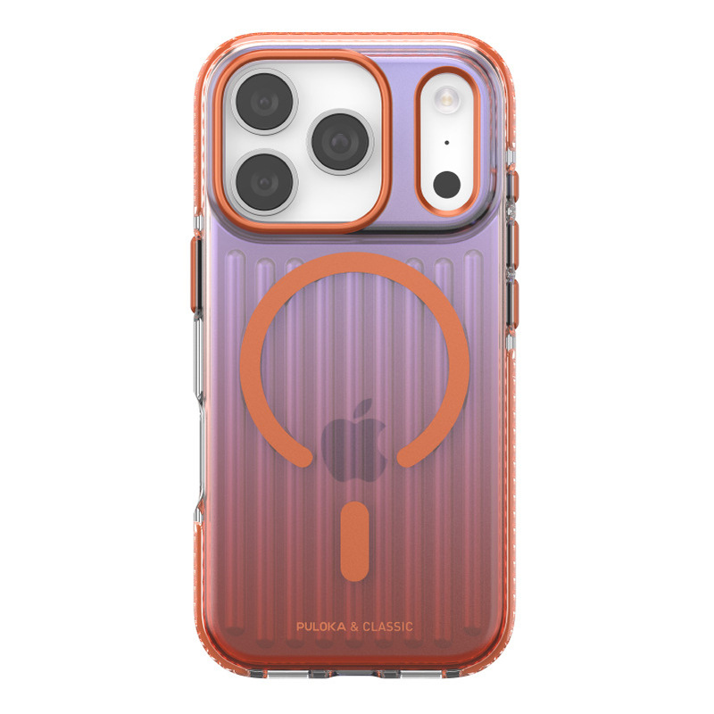 新款炫彩光栅渐变瓦楞苹果17手机壳带磁吸磨砂肤感iphone16promax|undefined