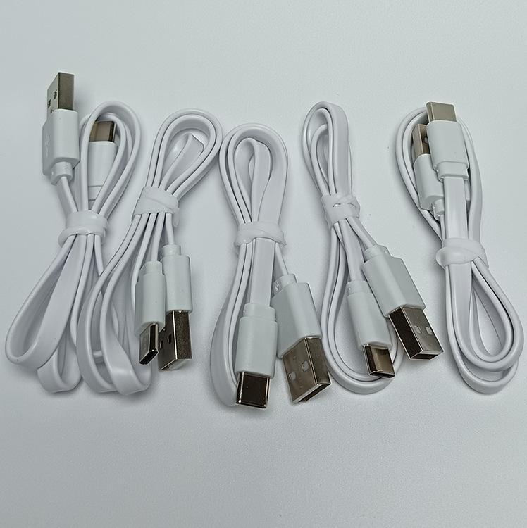 Wholesale 50cm USB to Tpc Flat Cable Data Cable Type-C Charging Cable USB to Type-C Data Cable