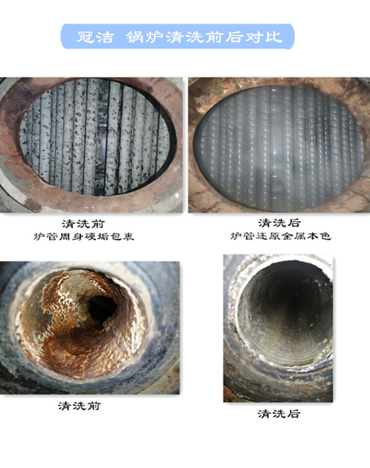 锅炉清洗前后对比
