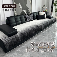 劳伦斯专用沙发垫2025新款轻奢高级感异形皮沙发垫一片式坐垫防滑