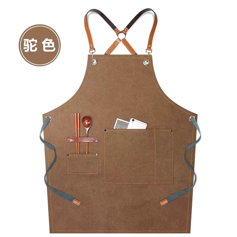 Semi-tejido medio camello de cuero