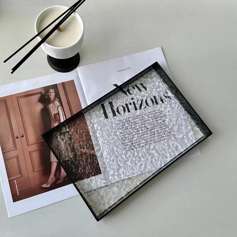 High-grade Acrylic Storage Tray Light Luxury Bathroom Toilet Sink Cosmetic Accessories Aromatherapy Storage Rack