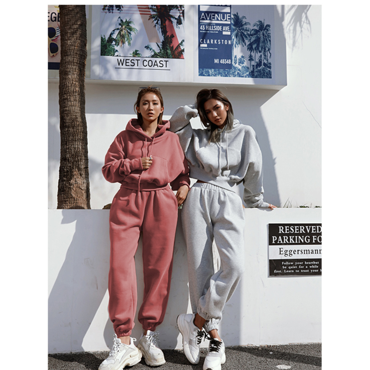 Damen Sweatshirt Und Jogginghose Set Für Sport Und Freizeit_voghion.com