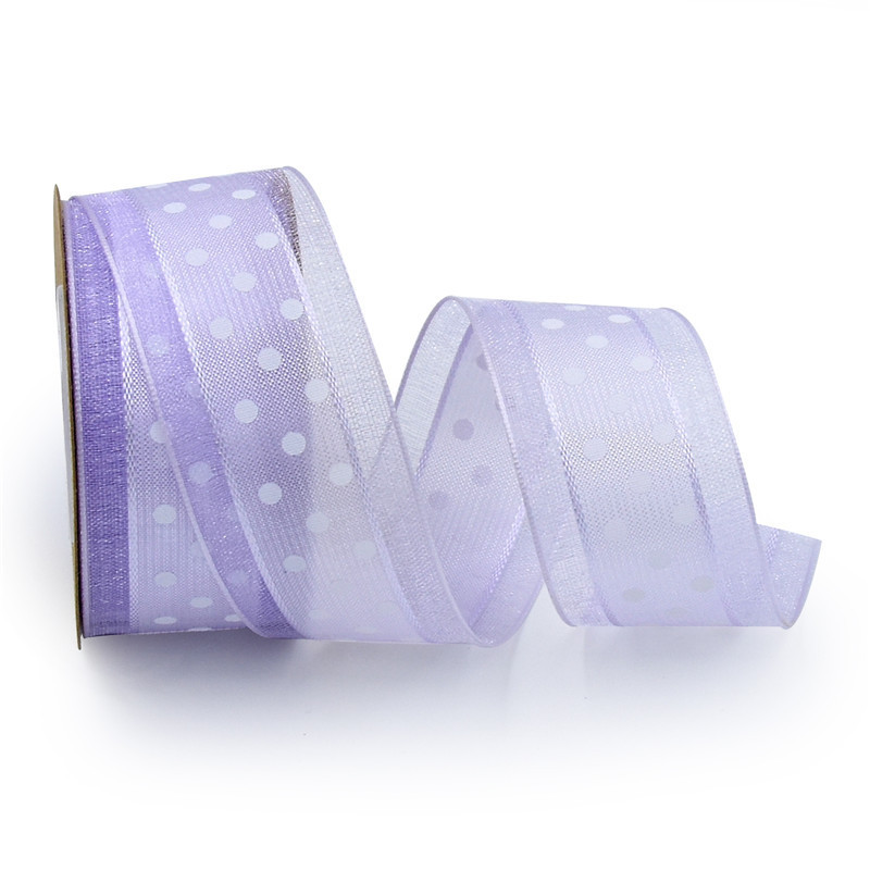 Transfronterizo impresión de punto medio amor cinta más cinta de gaza flor embalaje arco DIY material de decoración en stock