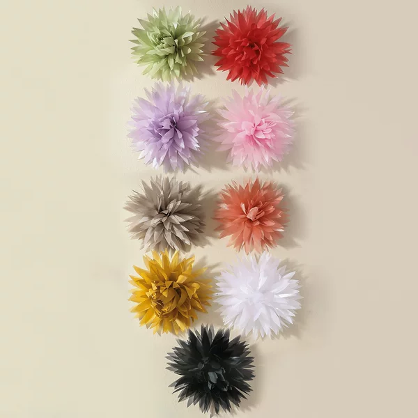 European and American Style Mesh Flower Brooch, Light Luxury and High-End Feel, New Style Brooch Pin, Exaggerated Fashion Personality Accessory for Women