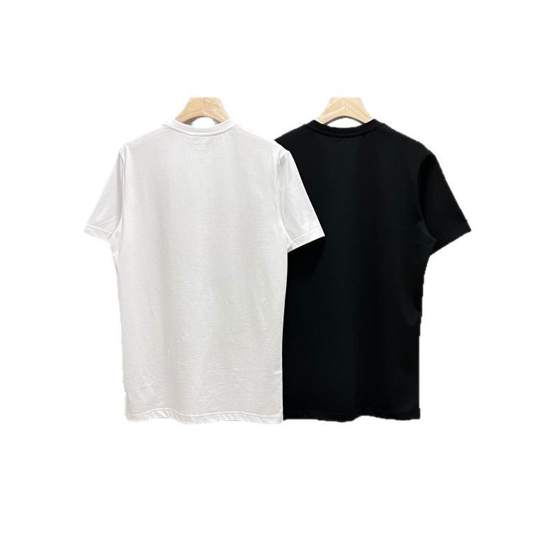 25年春新作CH満印馬車半袖寇家刺繍花柄半袖tシャツカップル上着|undefined