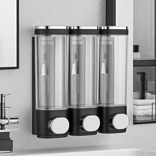 Wholesale Wall-Mounted Soap Dispenser Hotel Shower Gel Shampoo Box Push-Type Hand Sanitizer Bottle