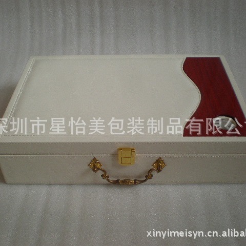化妆品礼品盒手提式皮盒精油包装礼盒 皮革包装自定义
