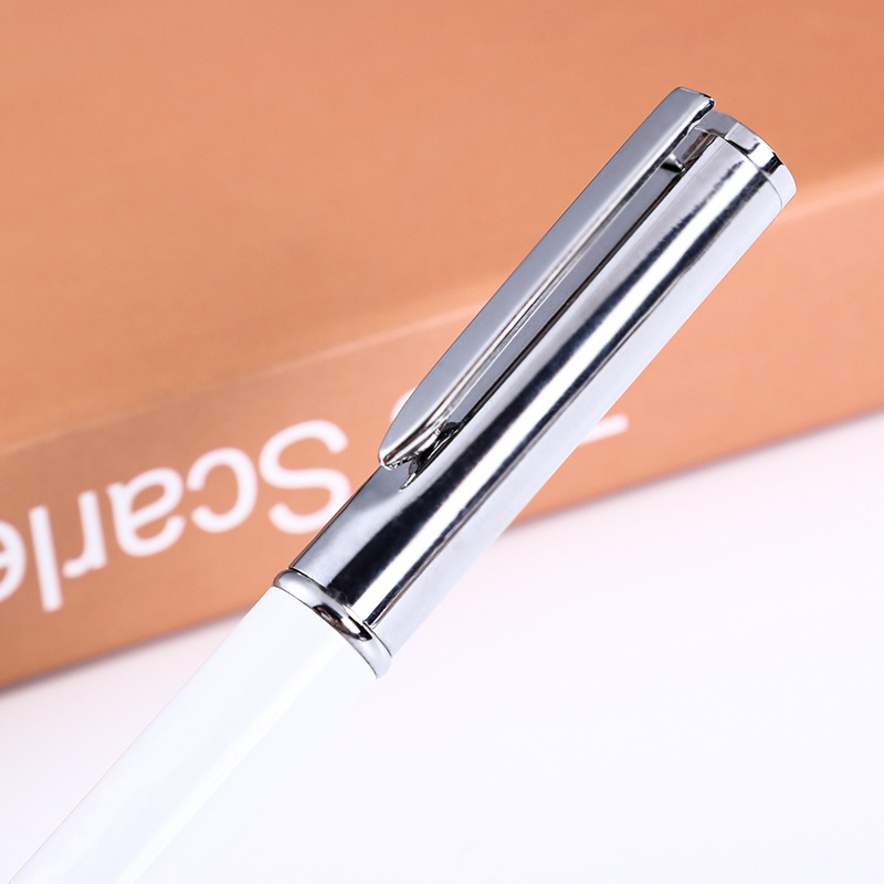 Fábrica al por mayor Metal Bolígrafo negocio publicidad regalo pluma de aceite de impresión LOGOTIPO rotativa pluma de metal de alta calidad