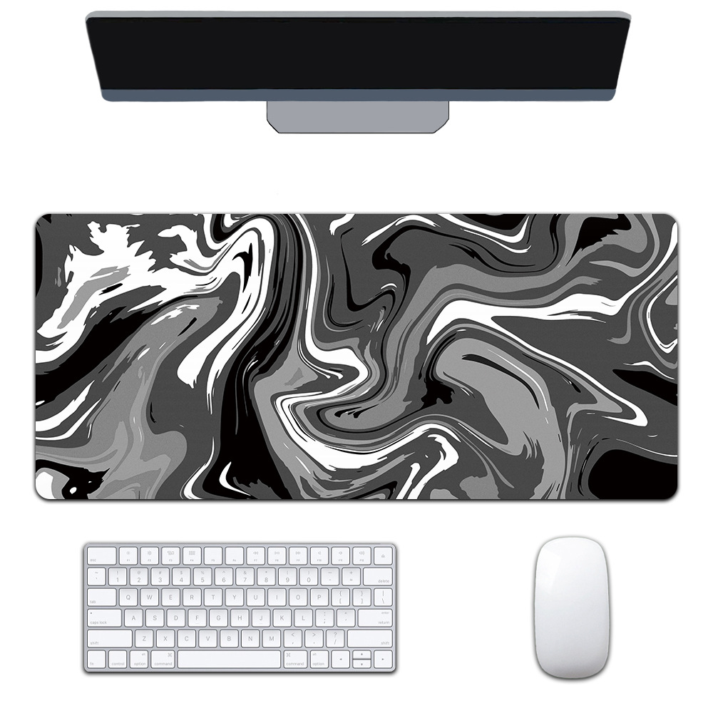 Mapa de calor transfronterizo extra-grande juego engrosado Oficina abstracto viento fluido colorido expansión corrugado mouse pad patrón personalizable