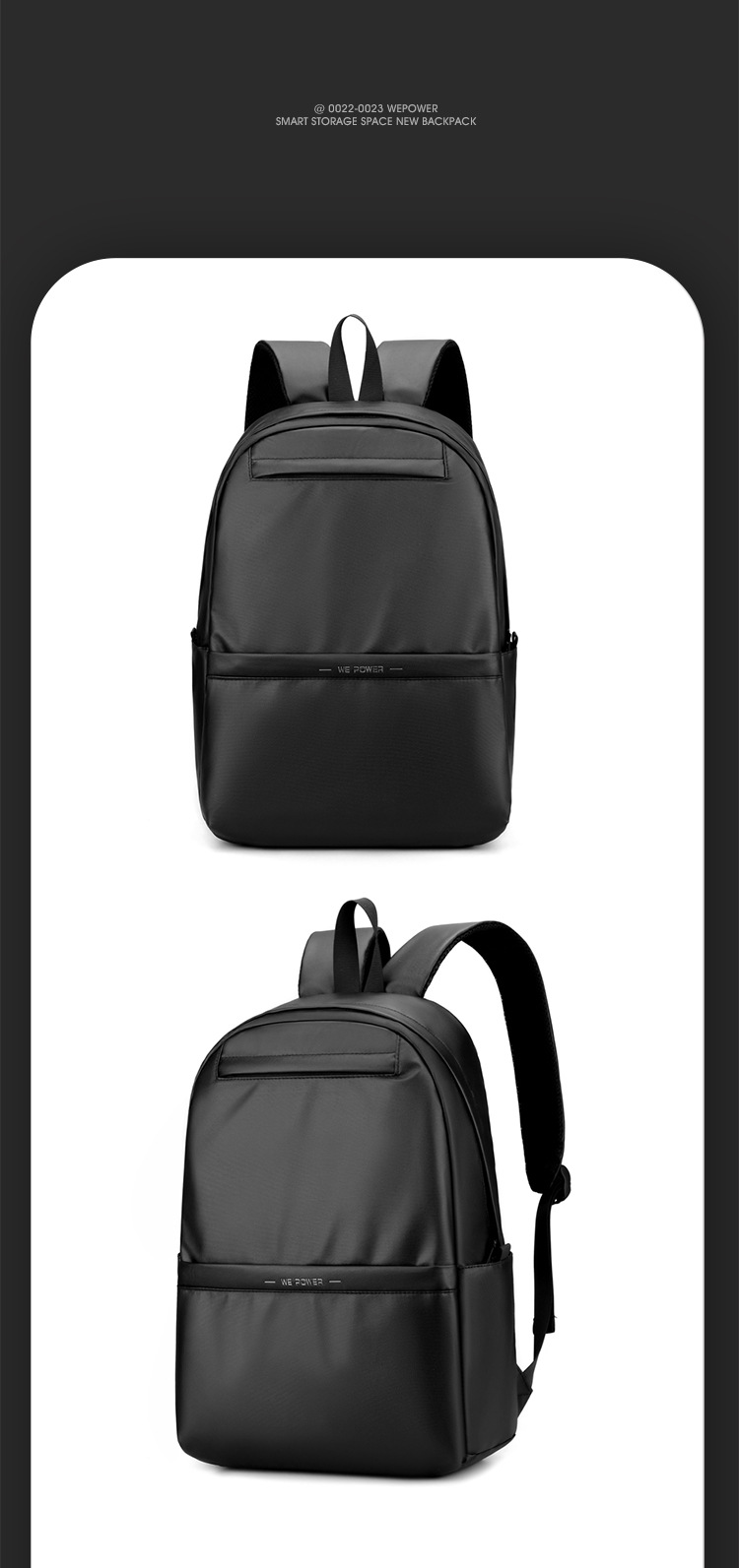 WEPOWER's new men's fashionable backpack, large-capacity business backpack, computer bag and student schoolbag undefined