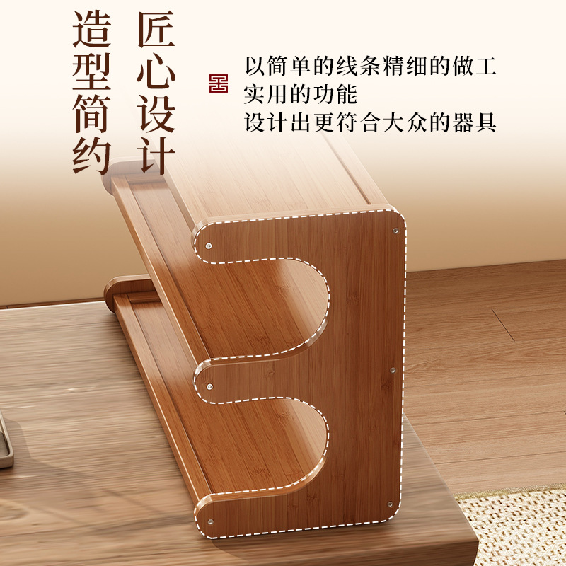 Estante para mesa de té, escritorio, cocina de rendija estrecha, sala de estar, dormitorio, estante de almacenamiento combinado, estante de almacenamiento multicapa de madera no maciza, artefacto