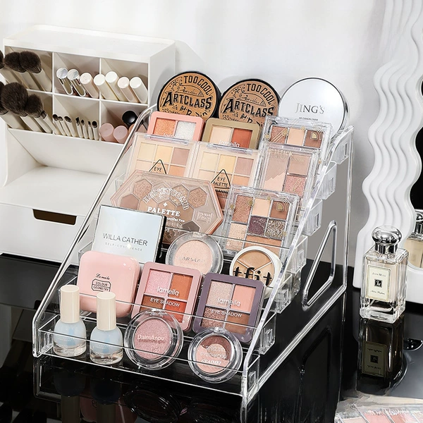 7th floor-trapezoidal eye shadow tray storage rack