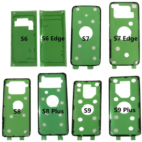 适用于三星S9 S10plus原新S7Edge Note8 9 10后盖胶背面电池贴2张