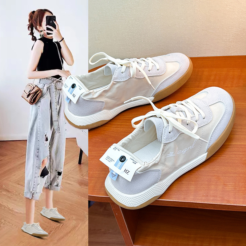 Net Red Dance Moral Training Shoes 2023 Summer New Umbrella Cloth Traspirante casual Forrest Gump scarpe scarpe sportive elastiche da donna_voghion.com