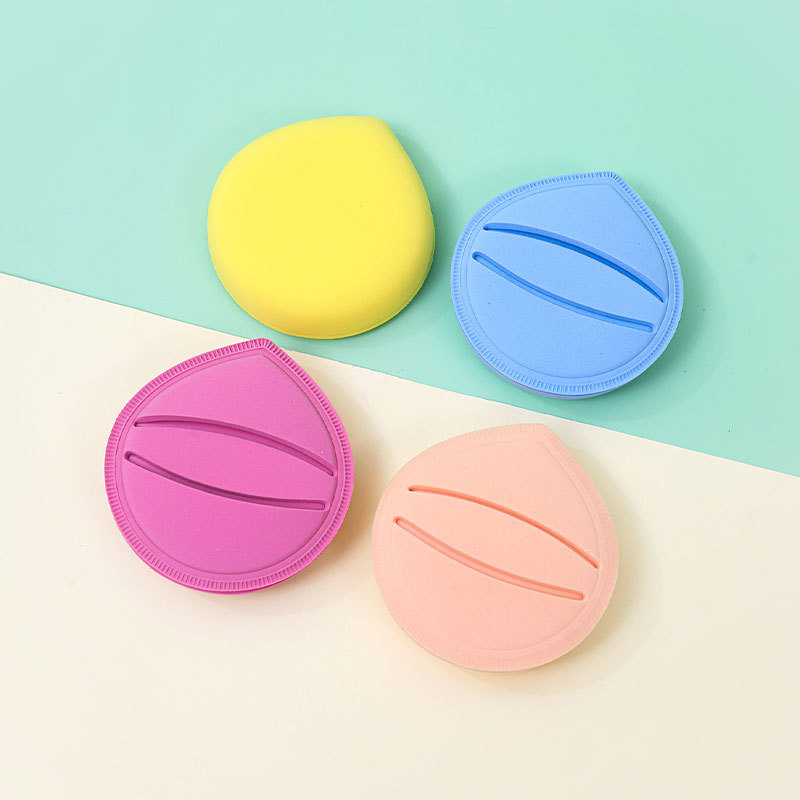 Macarons Pedo Peach Algodón de azúcar Almohadilla de aire Puff No coma polvo Esponja cosmética seca y húmeda sin látex