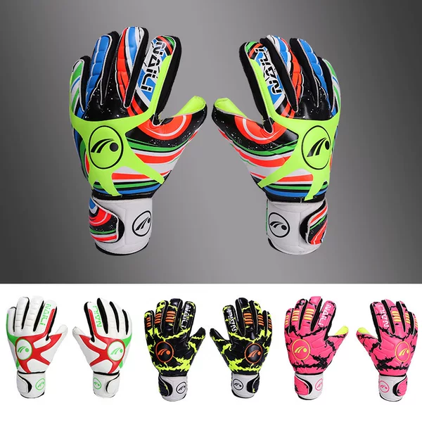 Cross-border Latex Football Goalkeeper Gloves Football Training Goalkeeper Gloves Non-slip Wear-resistant Finger Guard Adult