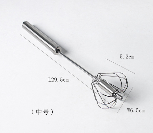 批发 不锈钢半自动打蛋器 手动按压式打蛋器 奶油搅拌器 烘焙工具