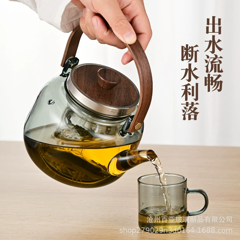 Glass teapot, tea set