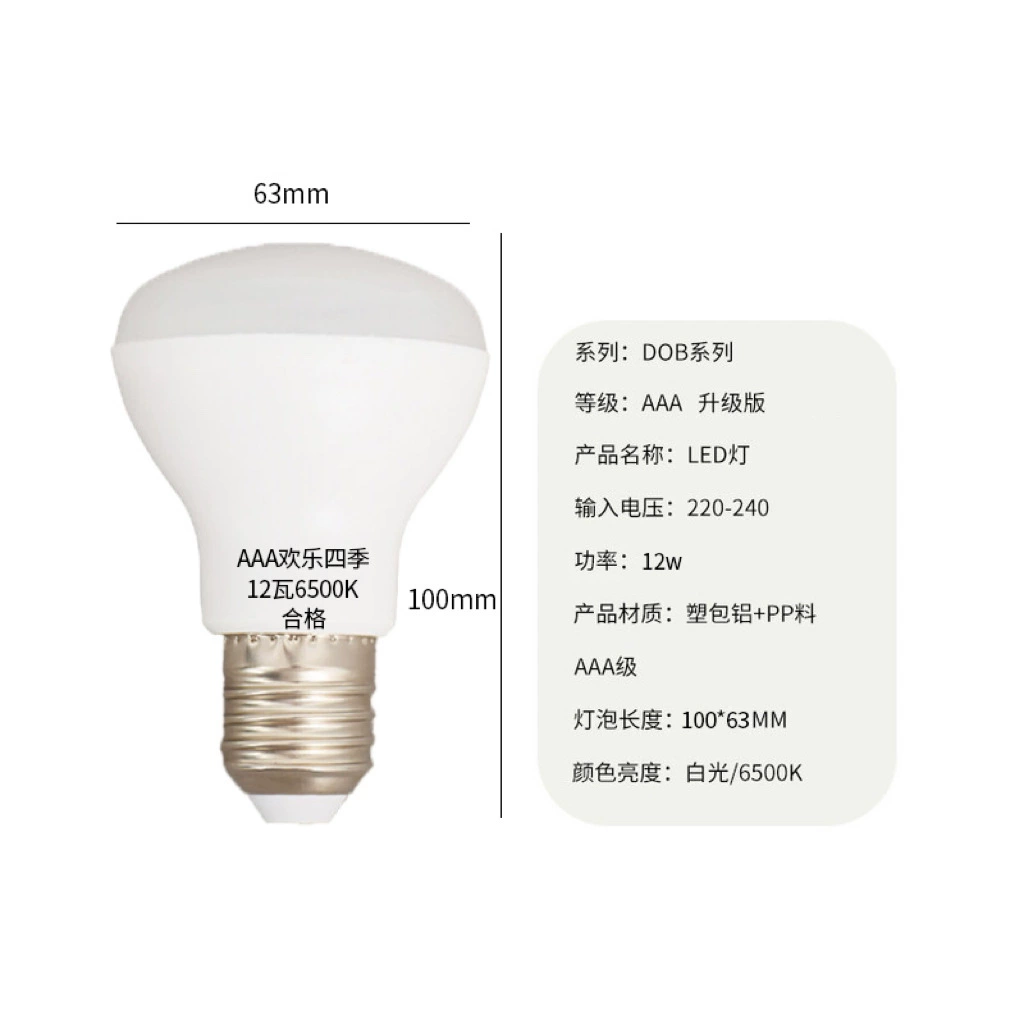 Юба среднее освещение светодиодные шаровые лампы для ванной энергосберегающие лампочки для ванной комнаты Yuba 12W E27 огни