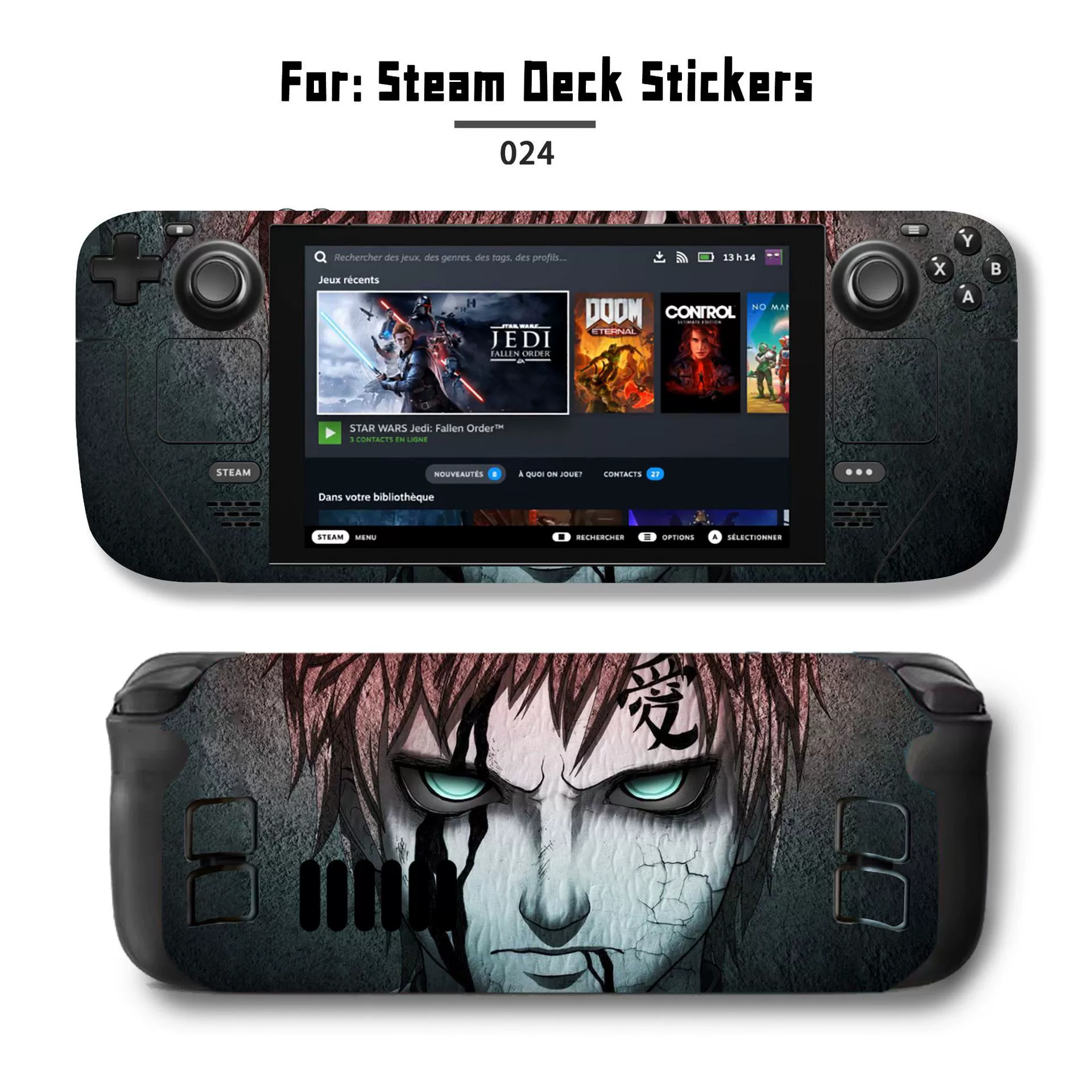 Подходит для наклейки Steam Deck, наклейка на Steam Deck Patch, Steam Panda, вручную, персональный пиксель