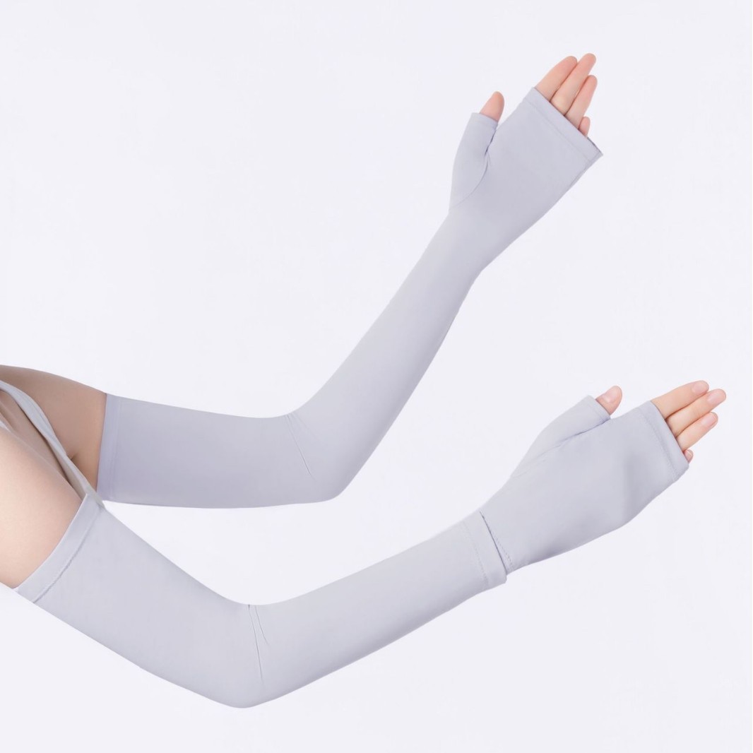 Ice Sleeves Summer Ice Silk Arm Sleeves for Men, Extended Sun Protection Arm Sleeves for Women, Outdoor Gloves for Cycling and Driving, Ice Sleeves Sun Protection Wholesale