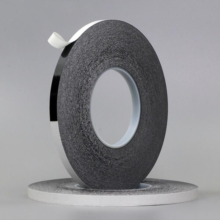 黑色双面胶带 黑色棉纸双面高粘胶带 高粘黑色棉纸双面胶