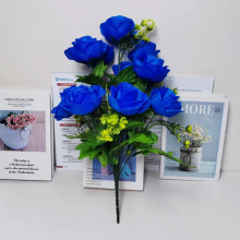 裝飾花假花仿真花玫瑰花束室內家居擺設客廳餐桌擺件婚慶影樓道具