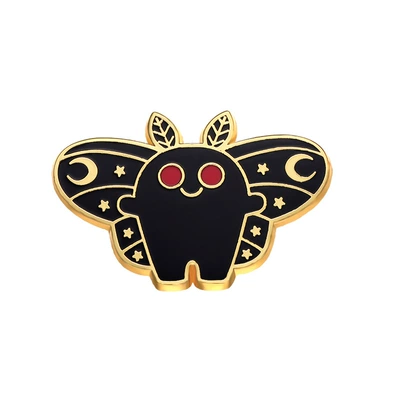 Cross-border new animal badge cartoon butterfly shape brooch personality creative black cat enamel metal badge (Yaxa sancaqları) - flxz038