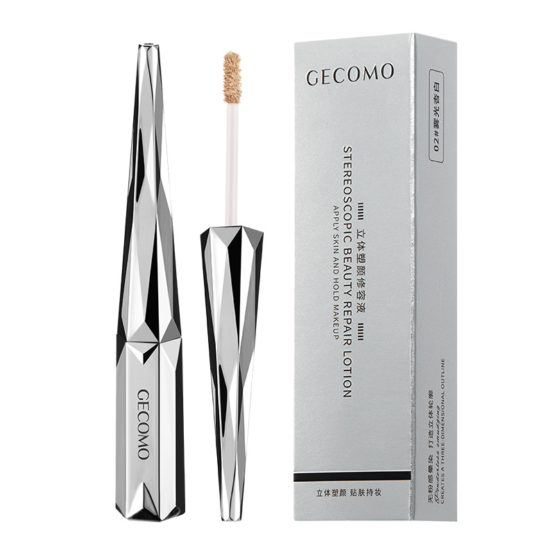 Géminon tridimensional luz y oscuro Reparación de doble efecto líquido conformación de la cara natural color claro sombra nariz sombra líquido reparación palo de Alta Luz