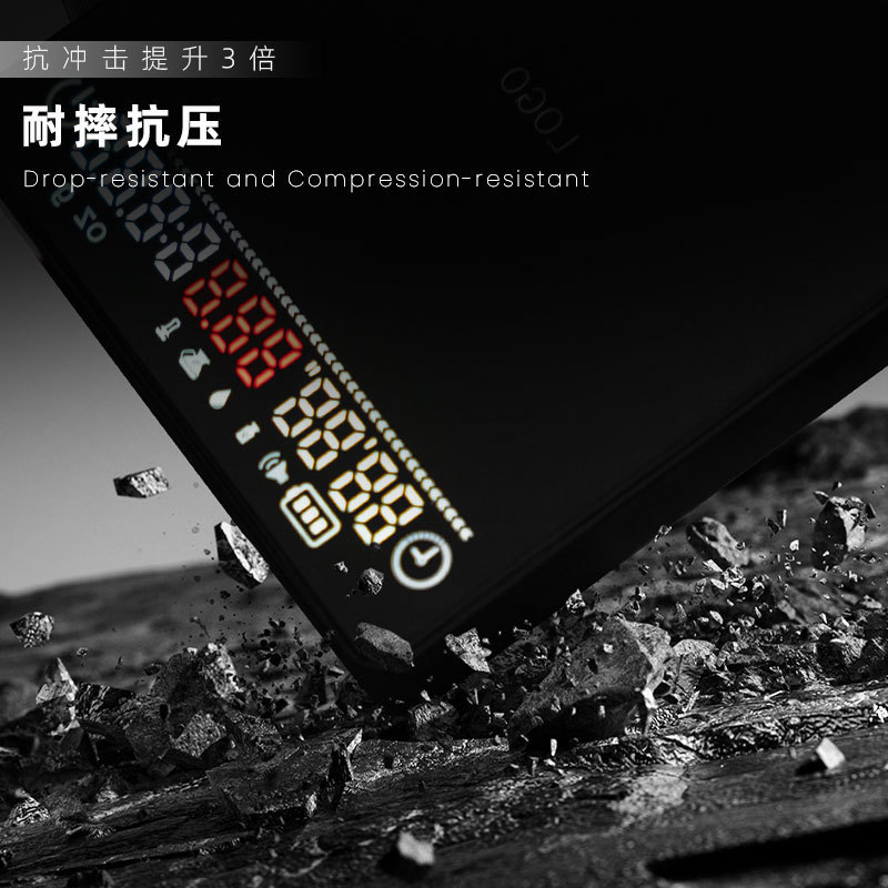 パウダーと水の比率を監視する国境を越えたコーヒー電子スケール、スマート手淹れコーヒースケール、流量監視、イタリア製計量専用電子スケール|undefined