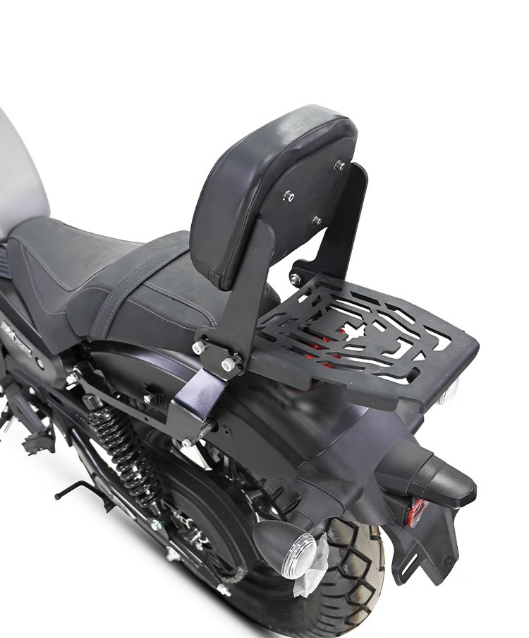 Muscle car Wolf applicable to saikelon RA250 backrest tail shelf rear tail frame tail wing multifunctional folding backrest modification