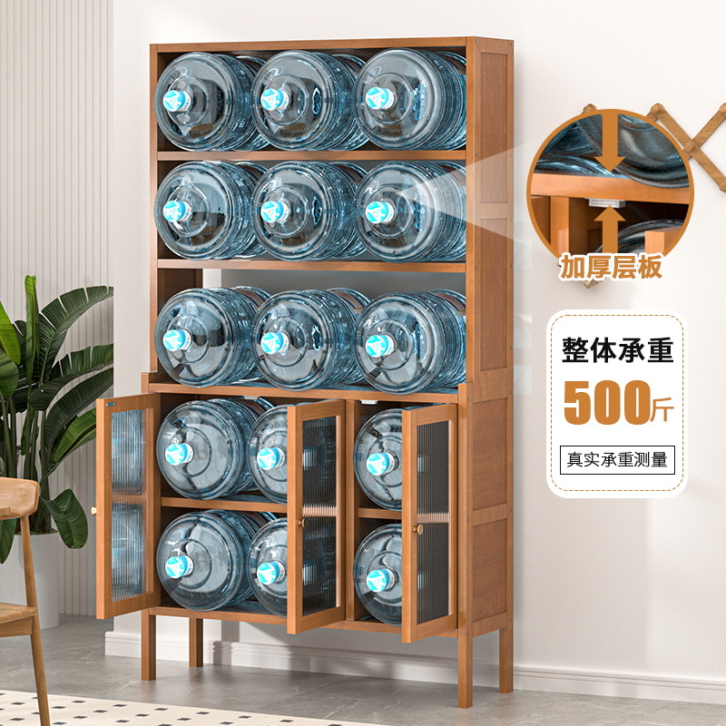 armario de comedor estante de cocina estante de condimento multifuncional horno de microondas piso estante de salón casero armario de almacenamiento multicapa