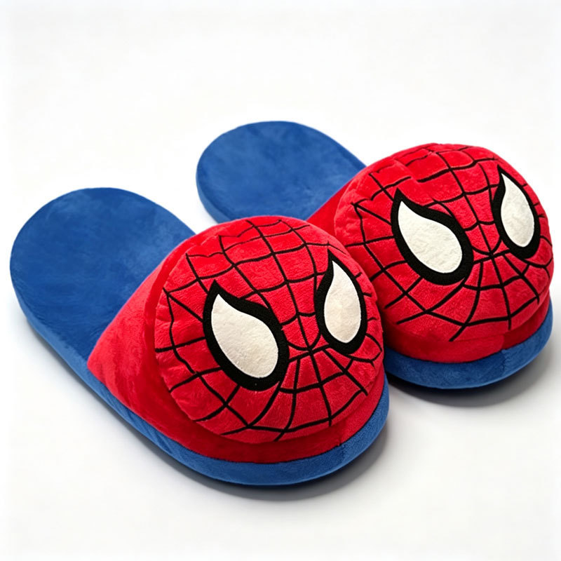 Creative Cartoon Marvel Spiderman Batman Plush Slippers Superman Deadpool Warm Cotton Slippers Half Pack Home Cotton Shoes Creative Cartoon Marvel Spiderman Batman Plush Slippers Superman Deadpool Warm Cotton Slippers Half Pack Home Cotton Shoes