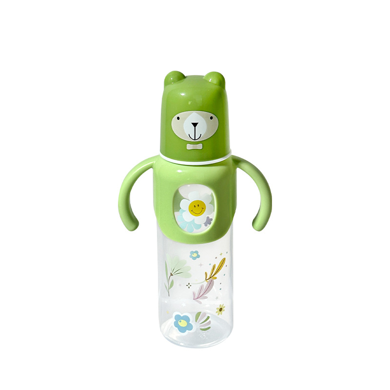 Biberón Anticólicas para Bebé 125ml de Vidrio con Mango para Bebés