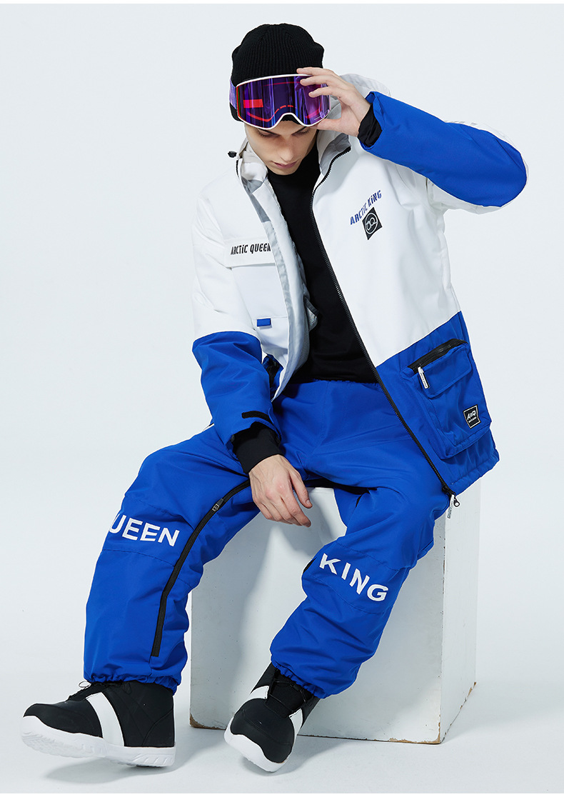 Men's Clothing Ski suit set for men and women couples warm and thick ski suit set single board double board ski suit_viptrois.com