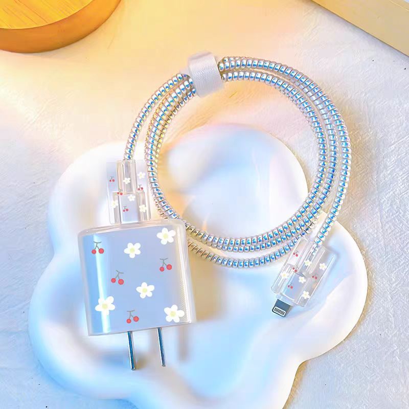 Aplicable a Apple 14 Cable Cover iPhone 13 Cargador Head 12 Promax Winding Cable Cover iPad