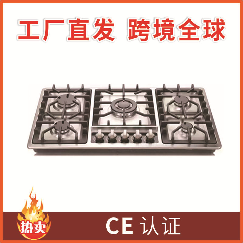 燃气灶多头炉烹饪具不锈钢燃气灶具台嵌两用燃气灶5头燃气灶跨境