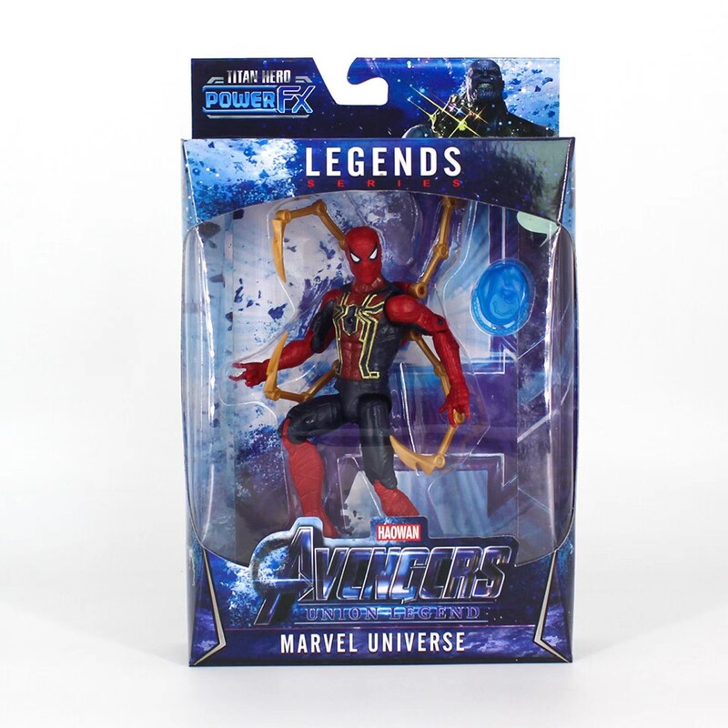 クロスボーダー子供男の子アベンジャーズアイアンスパイダーマンヴェノムブラックパンサーサノスフィギュアライトオーナメントおもちゃ|undefined
