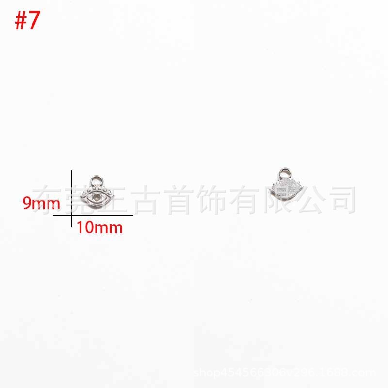 クロスボーダー悪魔の目ペンダントステンレス鋼 diy アクセサリーネックレスキーホルダーペンダントアイドリップオイルアクセサリーメーカー|undefined