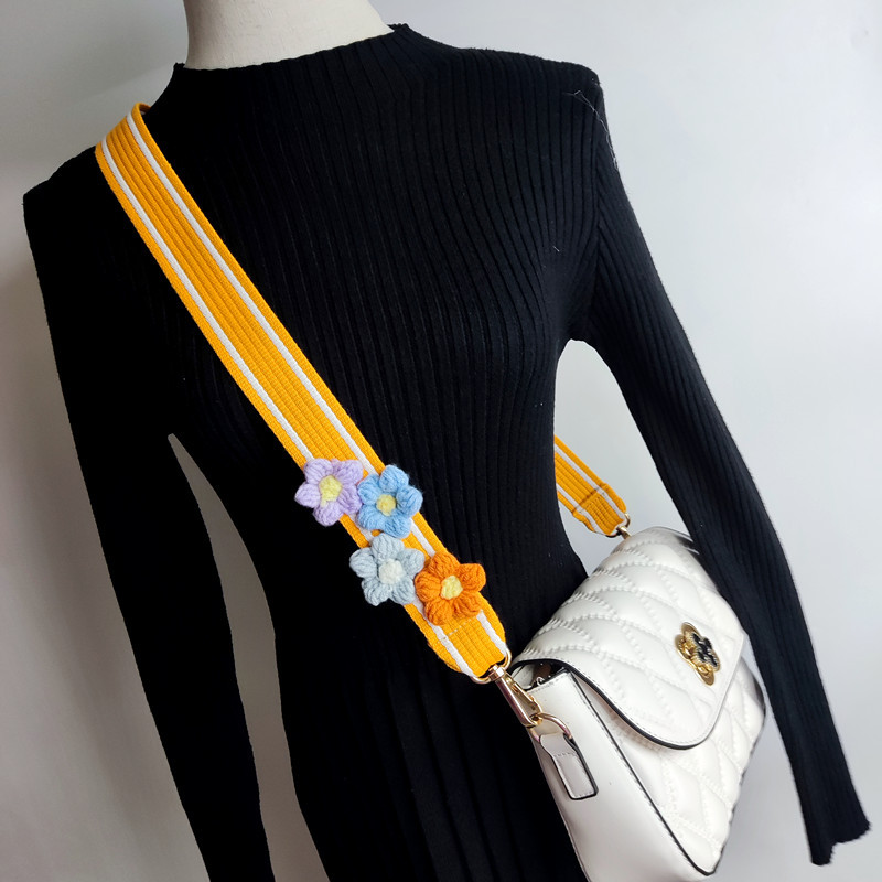 All Seasons Season Women'S Gender All Seasons Cotton Color Block Bag Strap