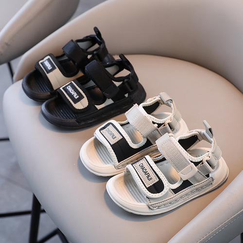 Korean Children's Summer Sandals  for Girls, Baby Soft Sole Non-Slip Stitched Shoes for Boys, Casual Trendy Sandals
