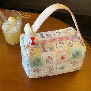 New Cartoon Makeup Cosmetics Bag Ins Style Large Capacity Travel Wash Intimates Intimates Cosmetics Bag Lipstick Cosmetic Bag