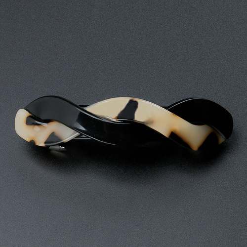 High-end Japanese and Korean large spring clip hair clip, Korean style elegant leopard print top clip, large ponytail clip, horizontal clip hair accessory