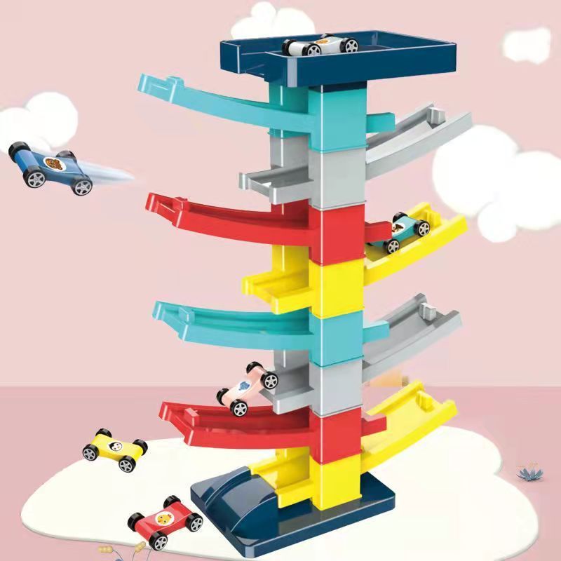 Children's Gliding Rail Car Educational Inertia Baby Mini Car Toy 1-6 Years Old Boys and Girls Cross-Border
