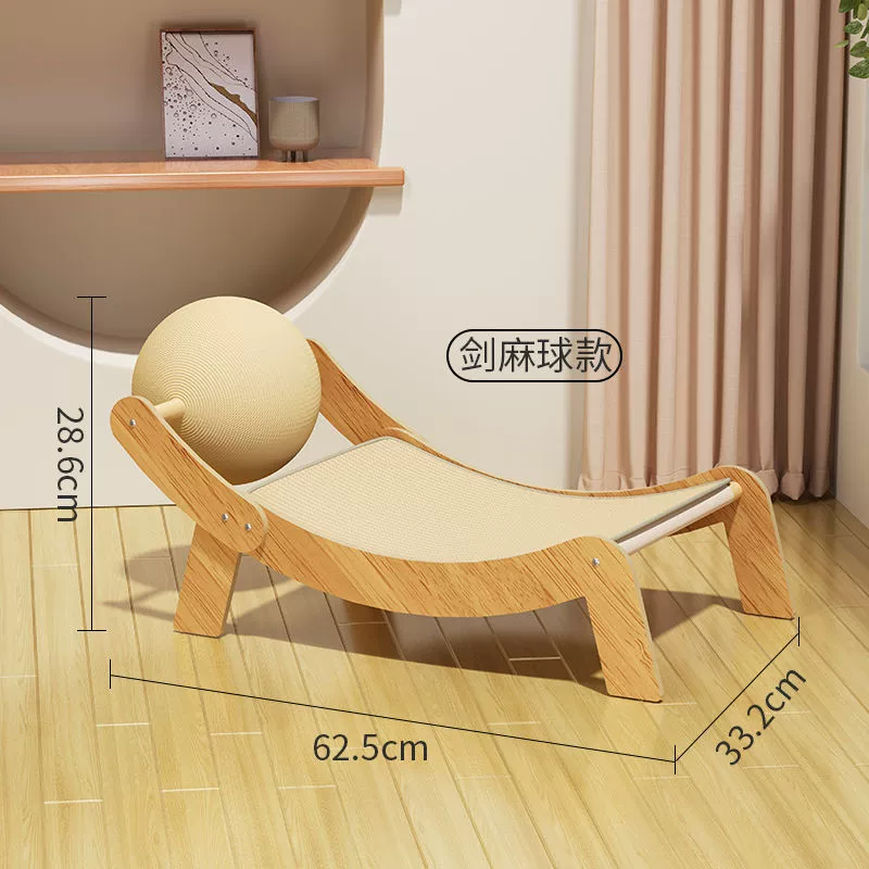 Big wear-resistant universal sofa for sleep, cat