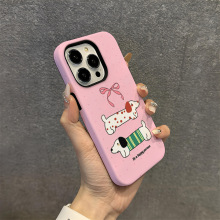 趣味ins风腊肠小狗iphone12promax苹果17手机壳16菲林壳14硬壳13p